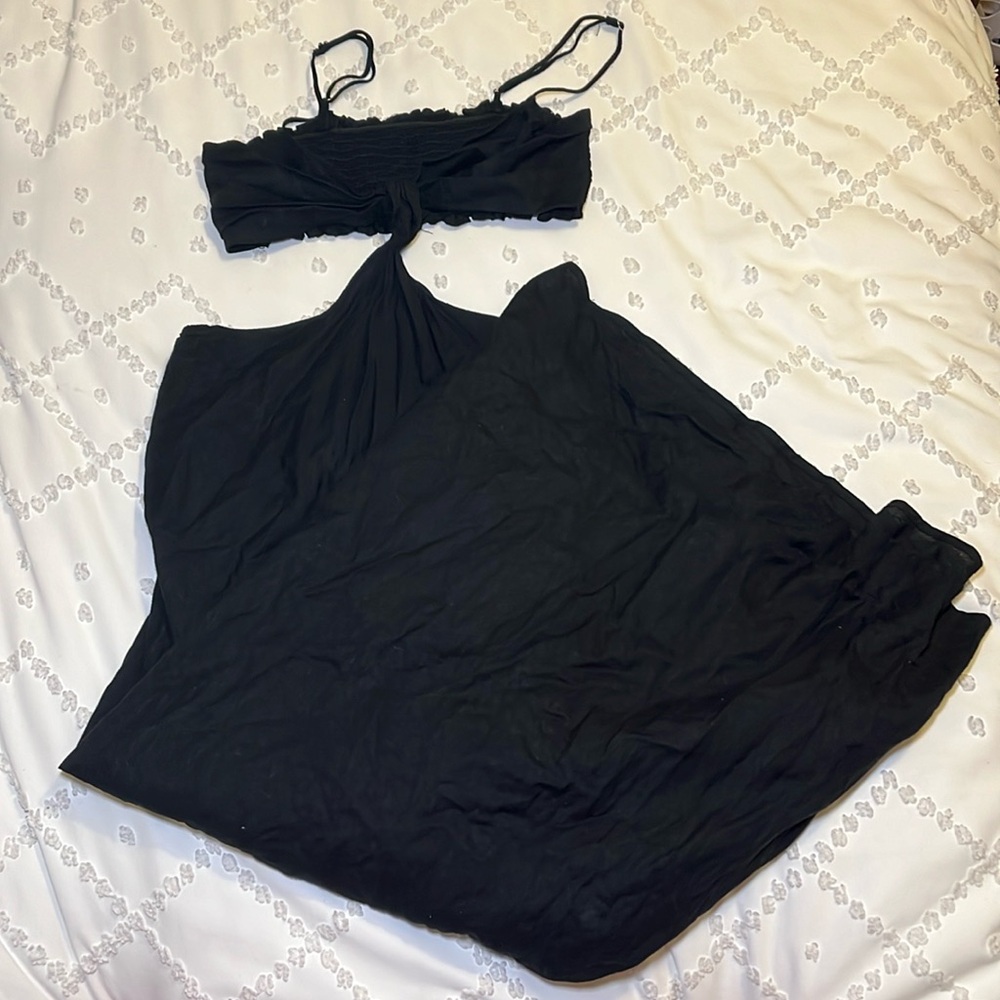 NIA Black Long Maxi Dress (XS)